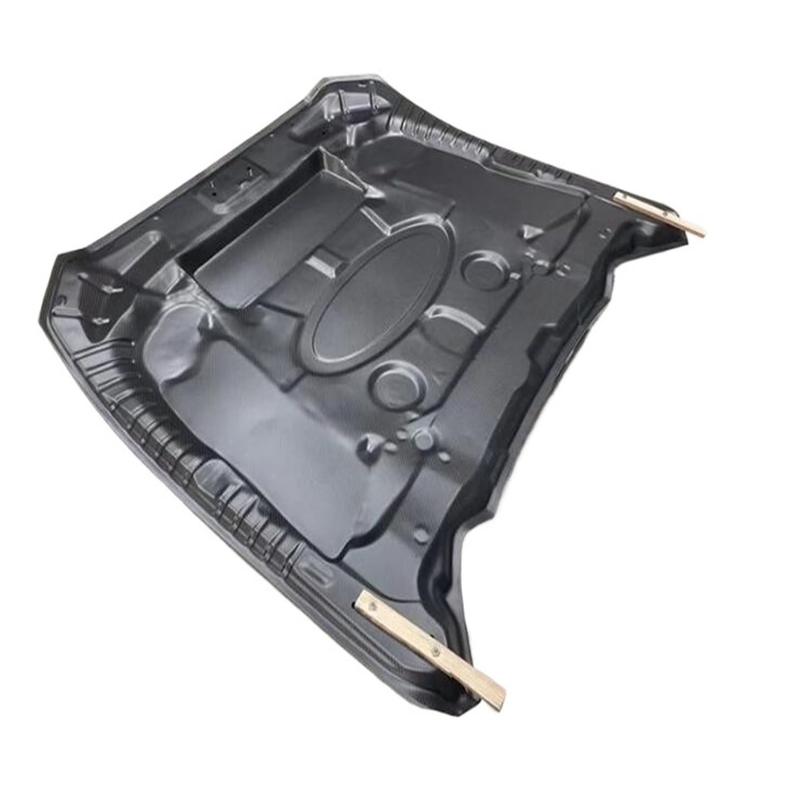 Kompatibel mit Ford Mustang 2015 2016 2017 2018 2019 2020 2021 2022, echte Kohlefaser, Auto-Front-Motorhauben-Entlüftungsabdeckung(Double Layer Carbon-2015-2017) von NDCIMBPF