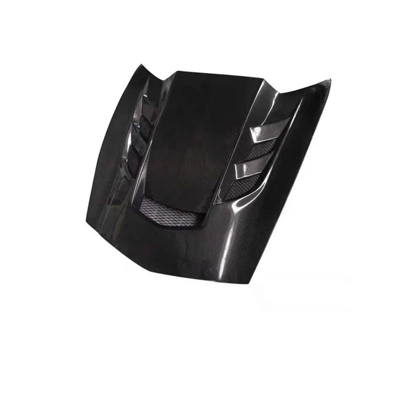 Real Carbon Fiber Front Stoßstange Motorhaube Vent Abdeckung Kompatibel Für Chevrolet Für Corvette C7 14-18 von NDCIMBPF