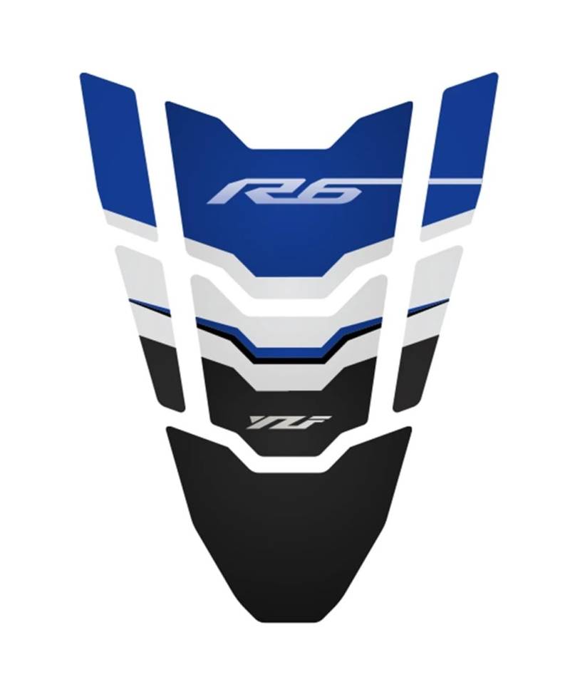 Motorrad Tankaufkleber FÜR Ya&maha YZF R6 R 6 Motorrad Kraftstoff Tank Schutz 3D Aufkleber Aufkleber-1 von NDEWOXMF