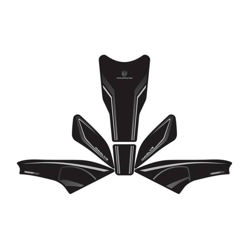 Motorrad Tankaufkleber Für Du&Cati DIAVEL V4 2023 Jahre Motorrad Accessoreis Kraftstoff Tank Aufkleber Kits Bike Gas Pad Decals von NDEWOXMF