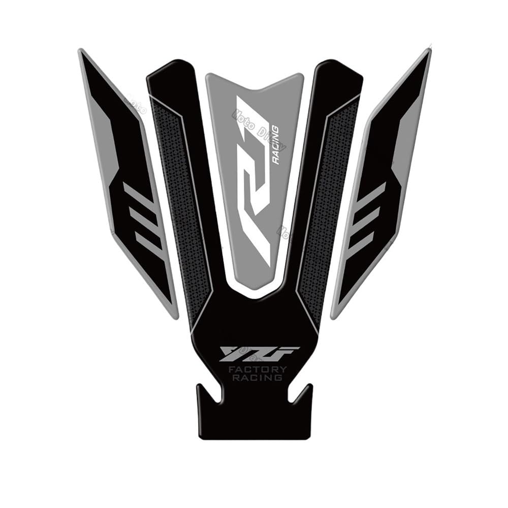 Motorrad Tankaufkleber R1 Kraftstofftankaufkleber Öltankdeckel 3D Aufkleber Abdeckung Schutz Wasserdicht Für Ya&maha R1 YZF-R1 YZF r1 YZF r1m 2015-2023 von NDEWOXMF