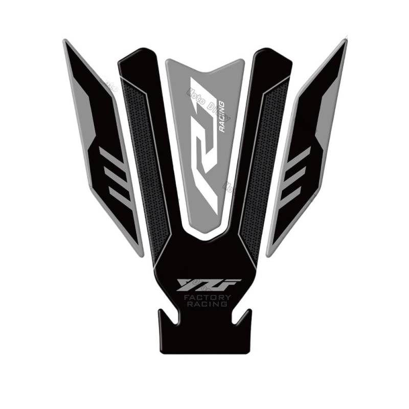 Motorrad Tankaufkleber R1 Kraftstofftankaufkleber Öltankdeckel 3D Aufkleber Abdeckung Schutz Wasserdicht Für Ya&maha R1 YZF-R1 YZF r1 YZF r1m 2015-2023 von NDEWOXMF
