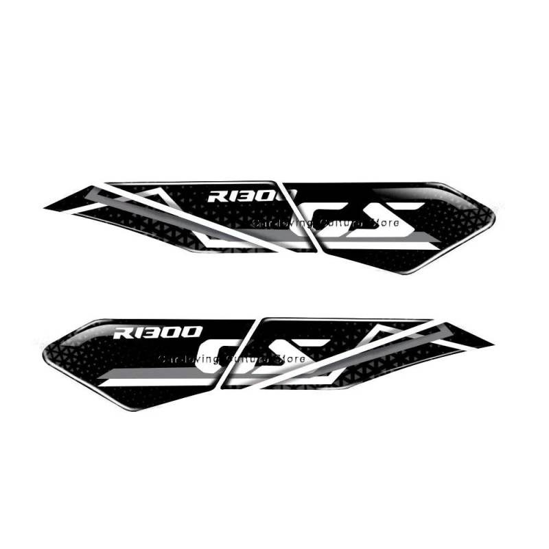 Motorrad Tankaufkleber R1300GS Motorrad 3D Tank Pad rutschfeste Tank Aufkleber Seitenpad FÜR B&M&W R 1300GS 2024 von NDEWOXMF