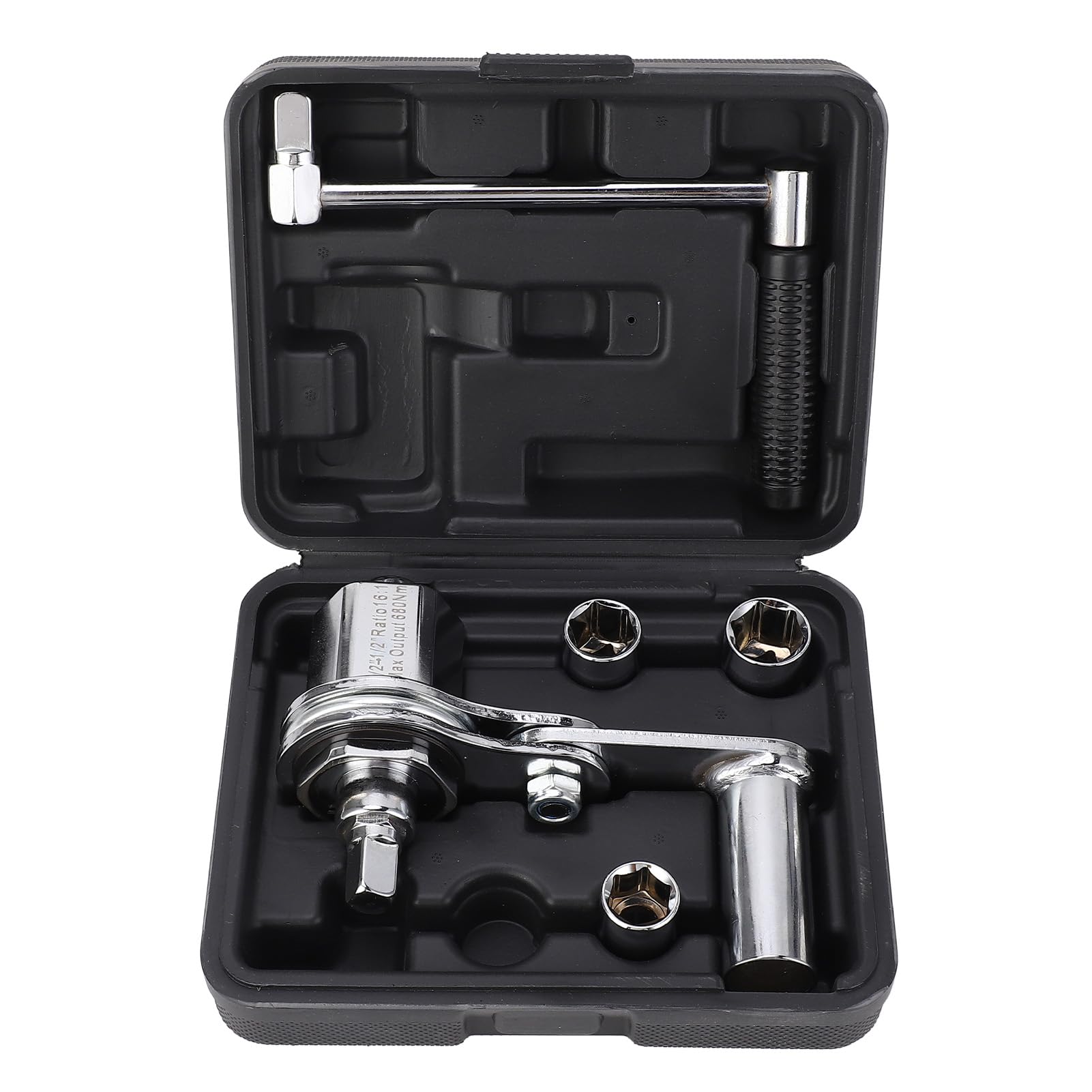 NDNCZDHC 1/2in Torsion Multiplier Wrench Looseing Nuts 1:16 Gear Ratio Car Tire Nut Remover with 17mm 19mm 21mm Sockets for Car SUV NDNCZDHC 1/2in Torsion Multiplier Wrench Looseing Nuts 1:16 Gear Ratio Car Tire Nut Remover with 17mm 19mm 21mm Sockets for Car SUV von NDNCZDHC