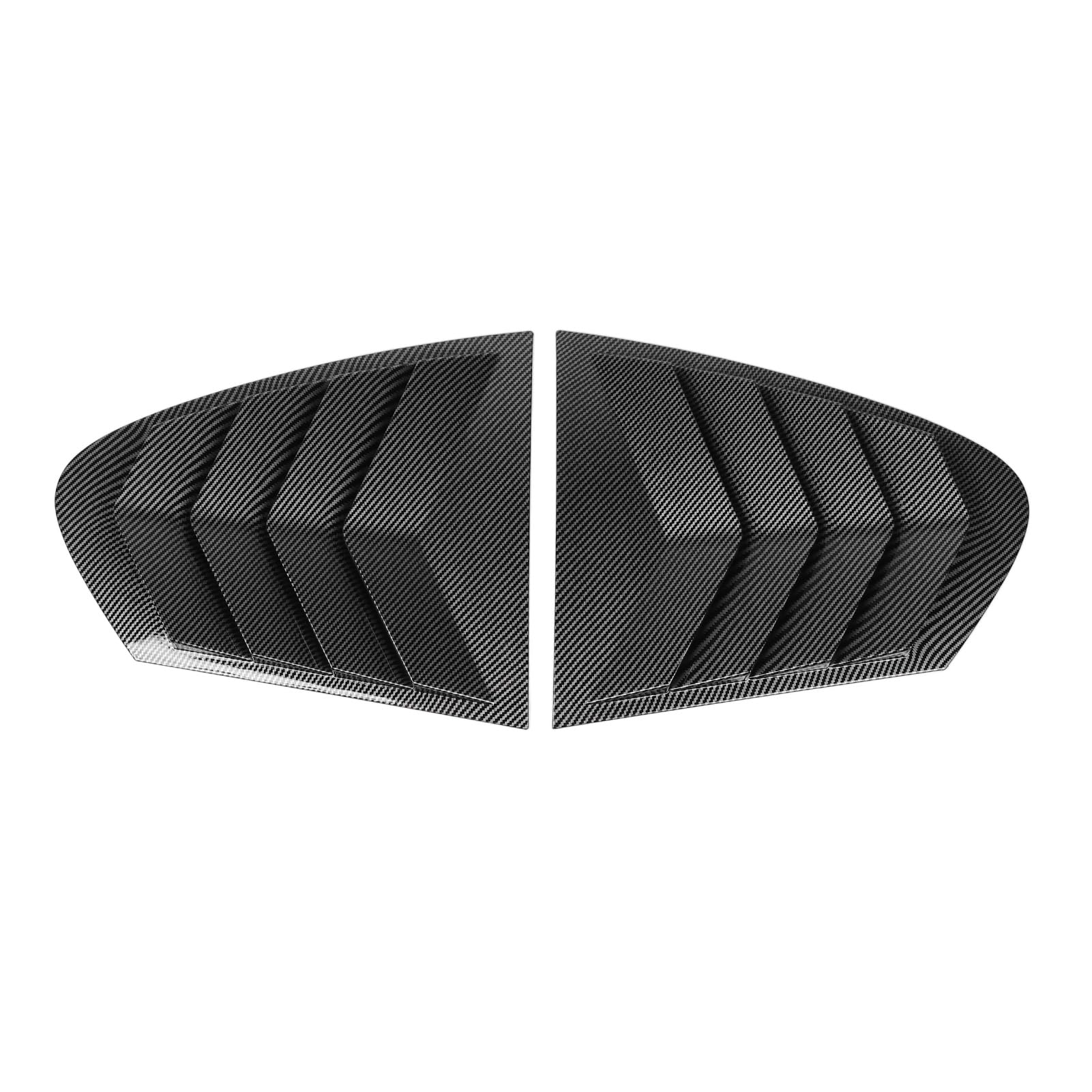 NDNCZDHC 1 Paar Heckscheibenhöhlenlehner Links rechts Kratzerresist Seitenfenster Luftentlüftelschaufeln Deckblenden für 5 Serien F10 2011 bis 2017 (Carbon Fiber Style) von NDNCZDHC