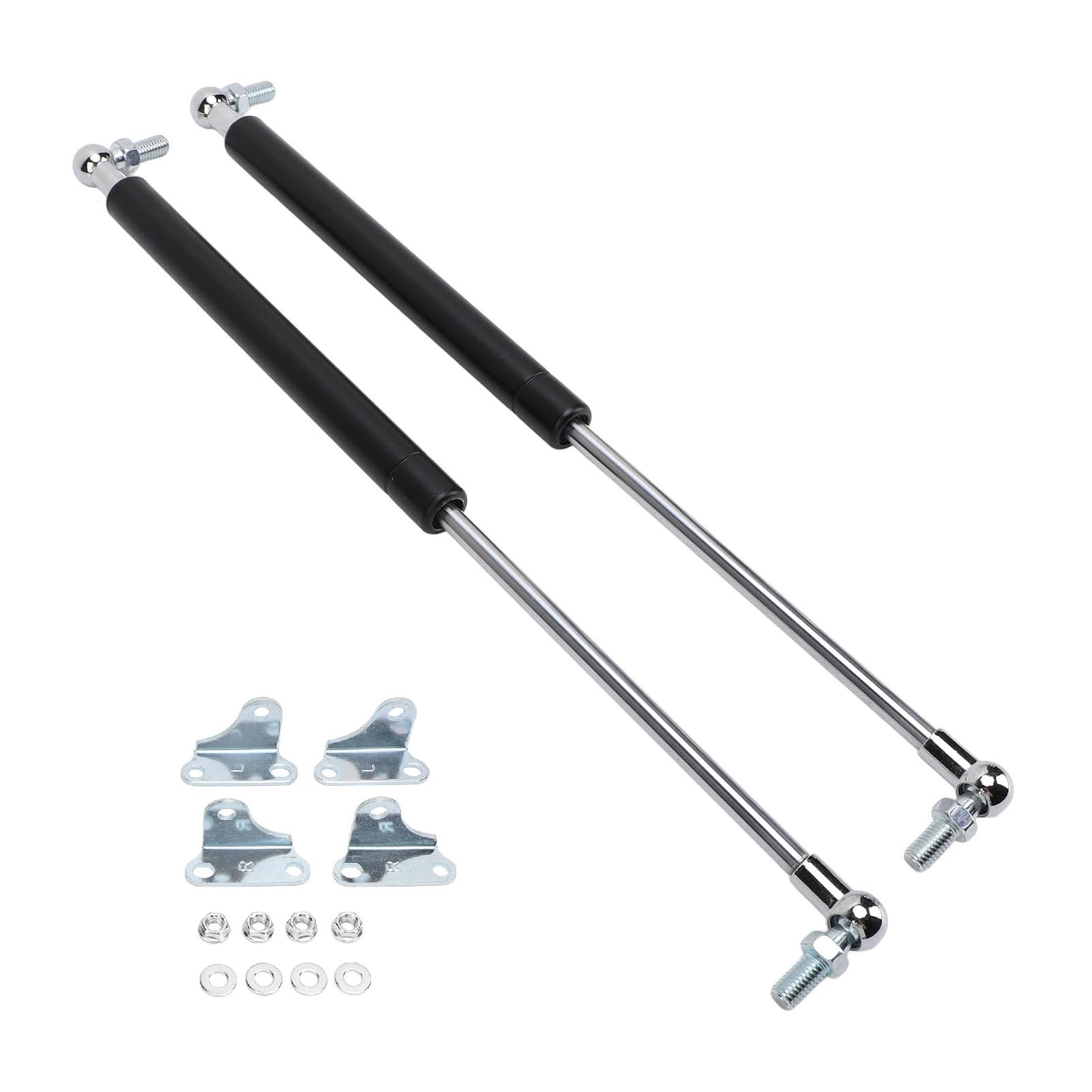 NDNCZDHC Gas Strut Shock Lift Support with L Bracket 534N 120lb Gas Spring Hatch Cargo Box Container Shocks Piston Springs Trailer Roof Top Struts (15inch) von NDNCZDHC