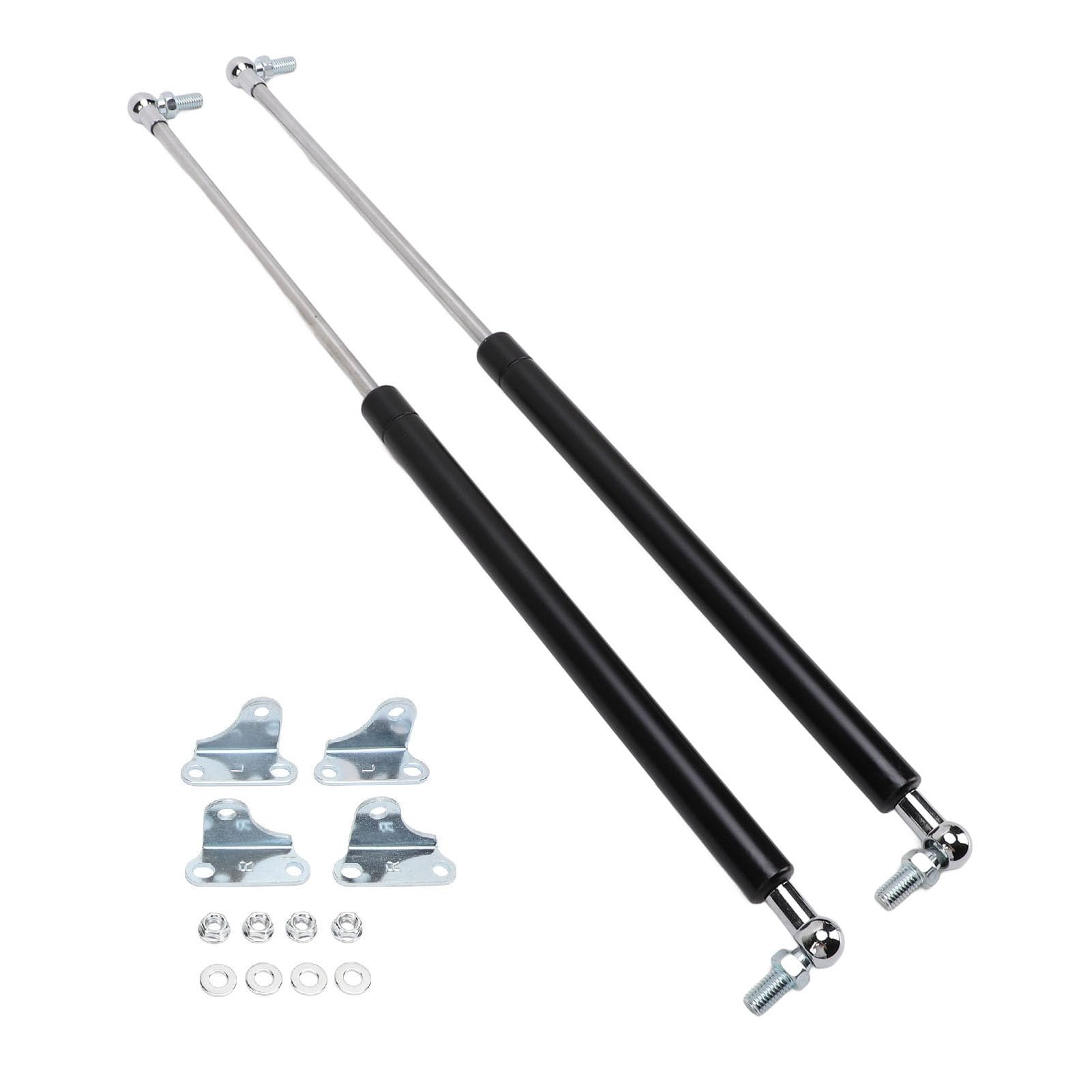 NDNCZDHC Gas Strut Shock Lift Support with L Bracket 534N 120lb Gas Spring Hatch Cargo Box Container Shocks Piston Springs Trailer Roof Top Struts (20inch) von NDNCZDHC