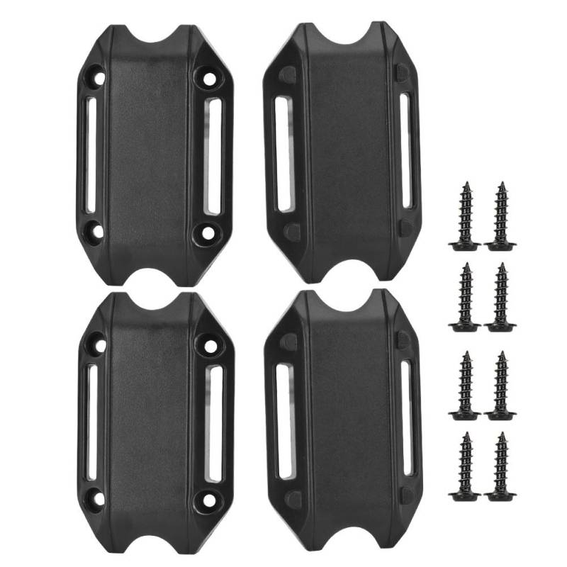 NDNCZDHC Motorcycle Engine Guard Bumper Protection Decorative Block 25mm Crash Bar (Black) von NDNCZDHC