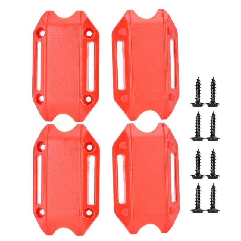 NDNCZDHC Motorcycle Engine Guard Bumper Protection Decorative Block 25mm Crash Bar (Red) von NDNCZDHC