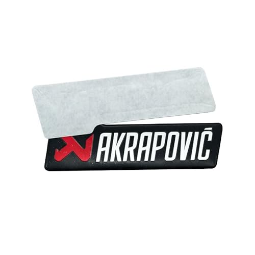 1pcs 3D-Aluminium-Auto-Aufkleber für Akrapovic-Logo-Emblem-Abzeichen von NEBONS