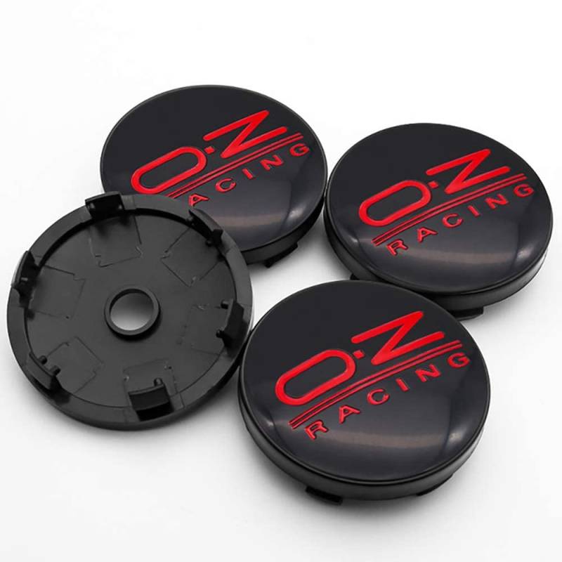 4 Stück Auto Radnaben Radnabenkappen Nabendeckel für OZ Racing 60mm, Radnabenabdeckung Center Zubehör von NEEDBUY
