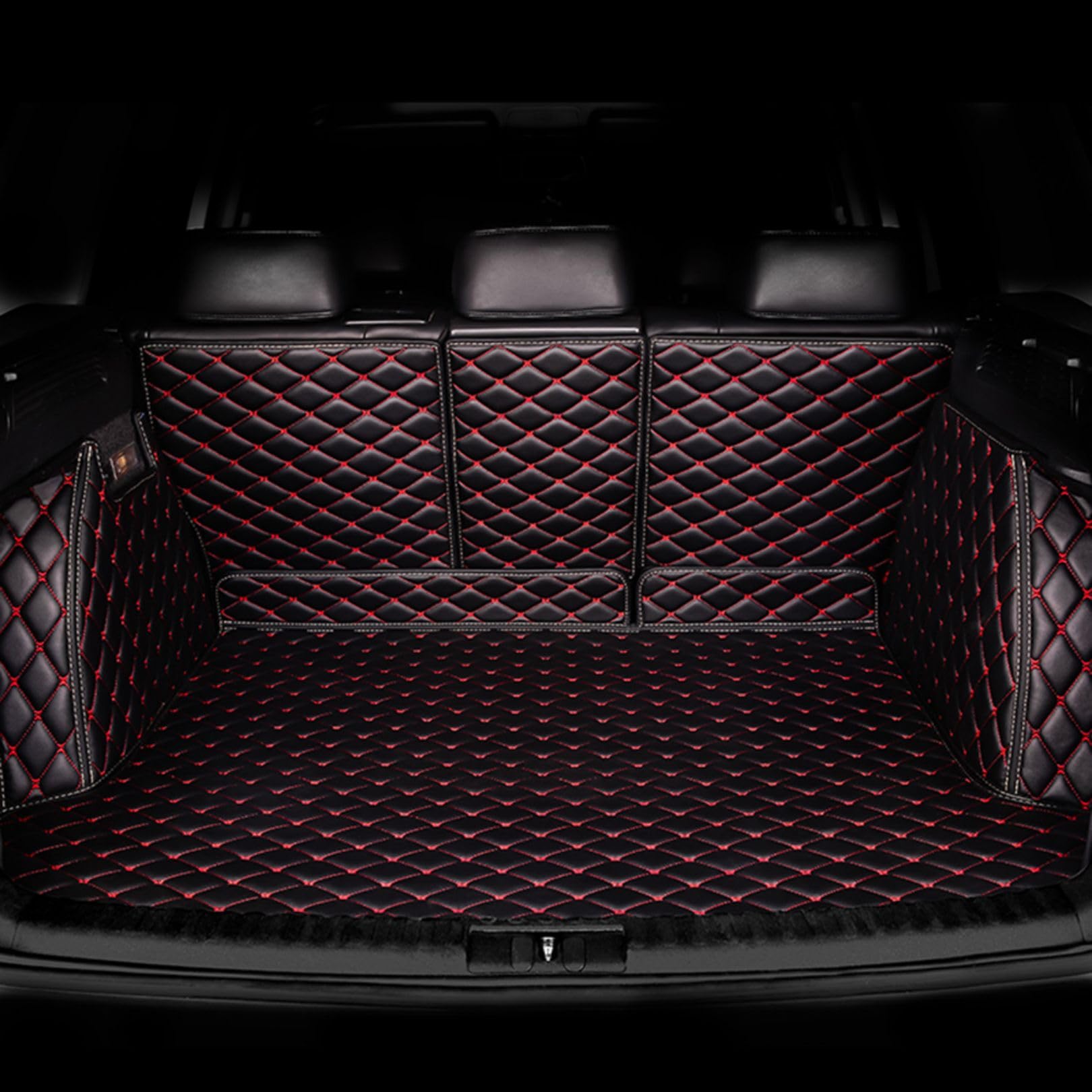 Kofferraum Schutzmatte für Land Rover Range Rover Velar 2021 2022 2023, Kofferraummatte Antirutschmatte Kofferraumschutz Boot Liner Mat Auto Zubehör,Black-Red Kofferraum Schutzmatte für Land Rover Range Rover Velar 2021 2022 2023, Kofferraummatte Antirutschmatte Kofferraumschutz Boot Liner Mat Auto Zubehör,Black-Red von NEFLUM