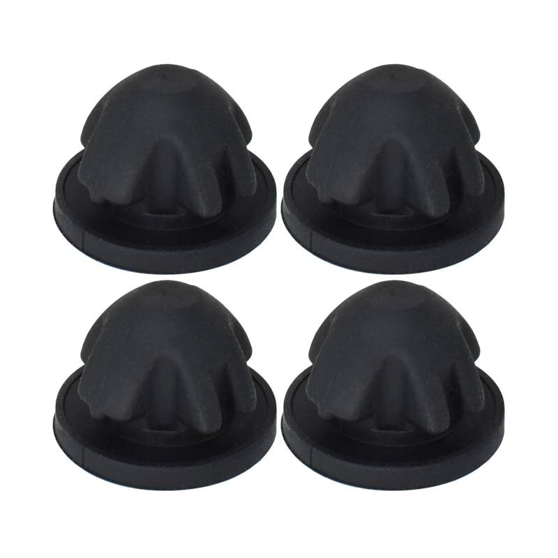 NEGRO 1/4 STK. Motorabdeckungsgummi, passend für, 1er-8er Serie X4 X5 X6 X7 E88 E82 F21 F20 F30 F33 11127614138 Tülle for Zierleistenhalterung, Buchsen-Anschlagpuffer Motor-Gummigehäuse(4PCS) von NEGRO