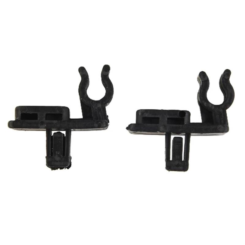 NEGRO 2 PCS Clips Haube Prop Rod Clamp Schwarz Unterstützung Prop Bleiben Clip Fit for Isuzu, Trooper Rodeo LUV Brava Innen zubehör Halterungen für Haubenstützen von NEGRO