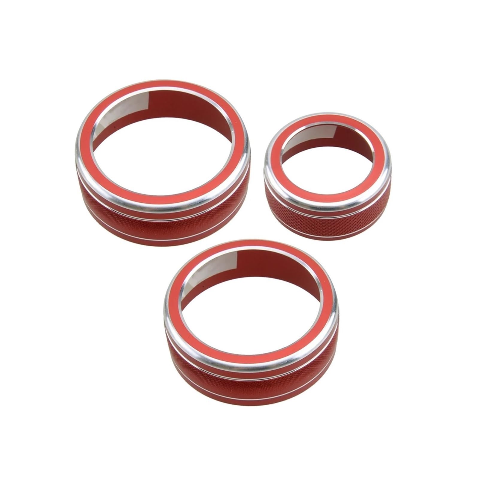NEGRO 3-teiliges Set mit Ringabdeckung for den Klimaregler, passend for Subaru, Forester XV WRX STi Impreza 2016 2015, rote Konsole aus Aluminiumlegierung Armaturenbrett-Knopf-Akzent NEGRO 3-teiliges Set mit Ringabdeckung for den Klimaregler, passend for Subaru, Forester XV WRX STi Impreza 2016 2015, rote Konsole aus Aluminiumlegierung Armaturenbrett-Knopf-Akzent von NEGRO