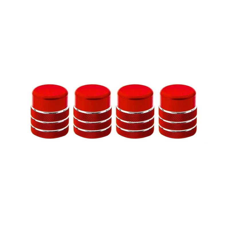 NEGRO 4-teilige Ringabdeckung for den Entlüftungsschalterknopf, passend for Civic 2022 2023, ROT, Mittelkonsole, AC-Steckdose, Knopfrahmen, Overlay-Zieraufkleber Armaturenbrett-Knopf-Akzent von NEGRO