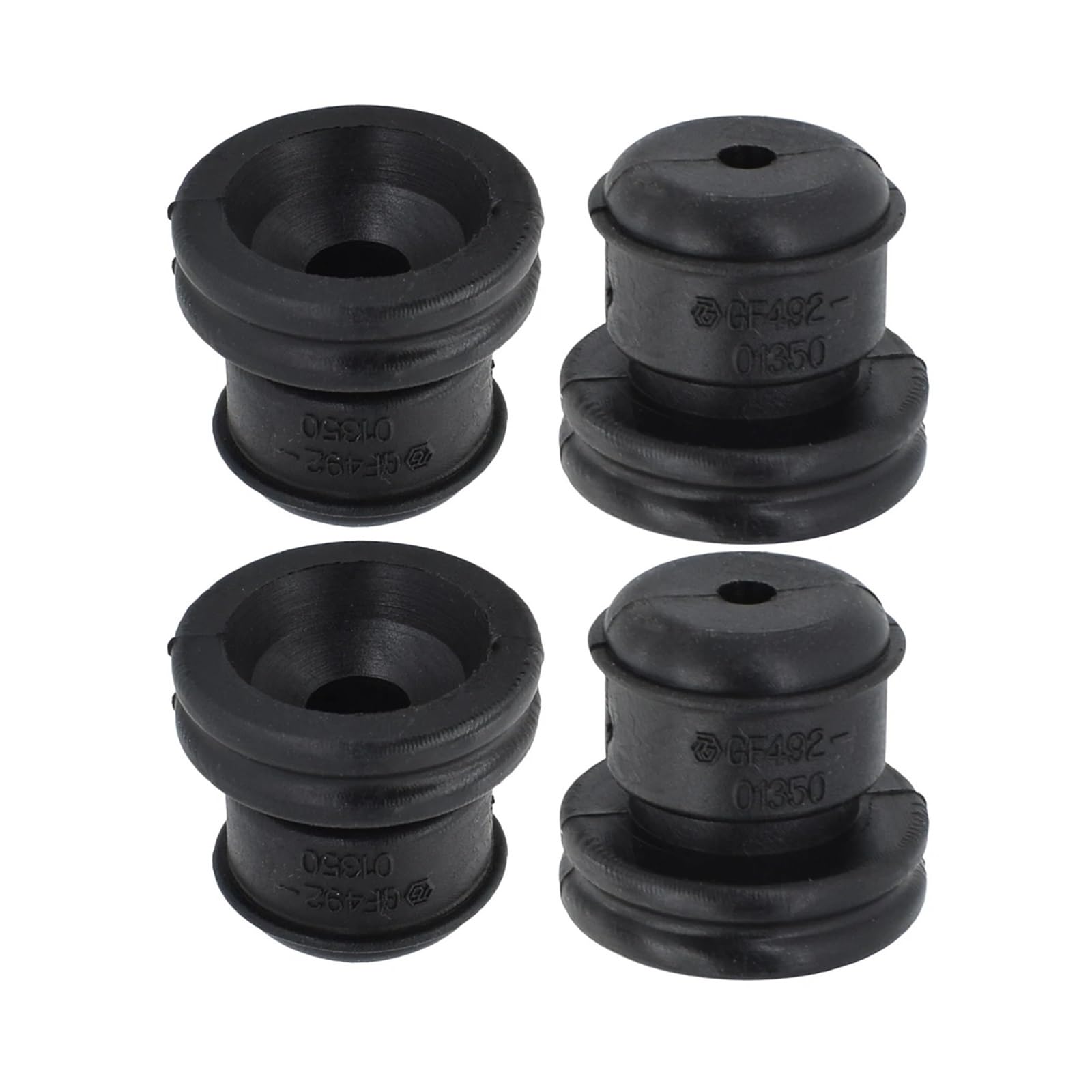 NEGRO 4 x Motorabdeckungsgummi, passend for Toyota, Corolla Vios Yaris Levin GF49201350 Obere Verkleidungstülle, Befestigungsbuchse, Pufferhülse, Polster Motor-Gummigehäuse(4PCS(Recommend)) von NEGRO
