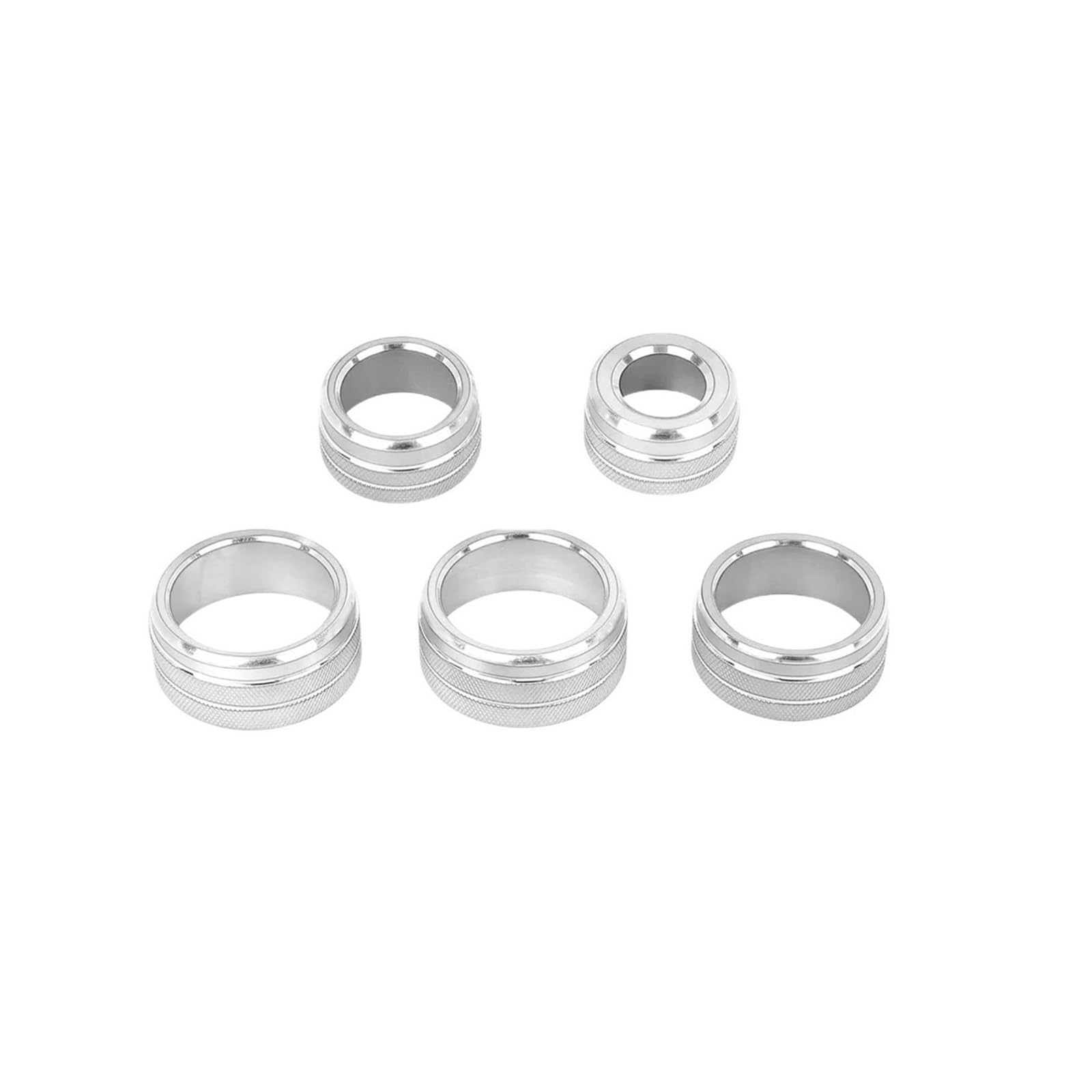 NEGRO 5-teiliger Abdeckring for den Radio-Lautstärkeregler, passend for Toyota, Camry 2018-2020, silberne Konsole, AC-Klima-Audio-Rückspiegelknopf Armaturenbrett-Knopf-Akzent NEGRO 5-teiliger Abdeckring for den Radio-Lautstärkeregler, passend for Toyota, Camry 2018-2020, silberne Konsole, AC-Klima-Audio-Rückspiegelknopf Armaturenbrett-Knopf-Akzent von NEGRO