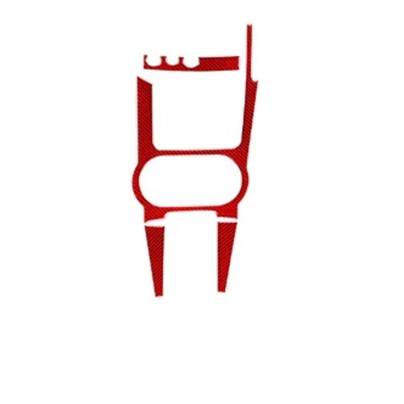NEGRO Aufkleber for Cup-Rahmenverkleidung, passend for Dodge, Durango 2004–2007, zentrale Aufbewahrungsabdeckung aus Kohlefaser, Auto-Innenzubehör, dekorativ Getränkehalter in der Mittelkonsole, dekor von NEGRO