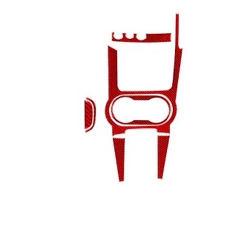 NEGRO Aufkleber for Cup-Rahmenverkleidung, passend for Dodge, Durango 2004–2007, zentrale Aufbewahrungsabdeckung aus Kohlefaser, Auto-Innenzubehör, dekorativ Getränkehalter in der Mittelkonsole, dekor von NEGRO