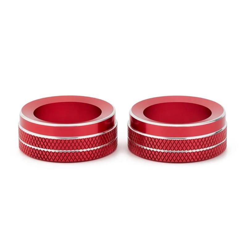 NEGRO Aufkleber for den Zierring der Autoklimaanlage-Knopfabdeckung, passend for Mazda, 3 Axela CX-30 Artez 2020–2022, Autozubehör, Styling anpassen Armaturenbrett-Knopf-Akzent(Red) von NEGRO