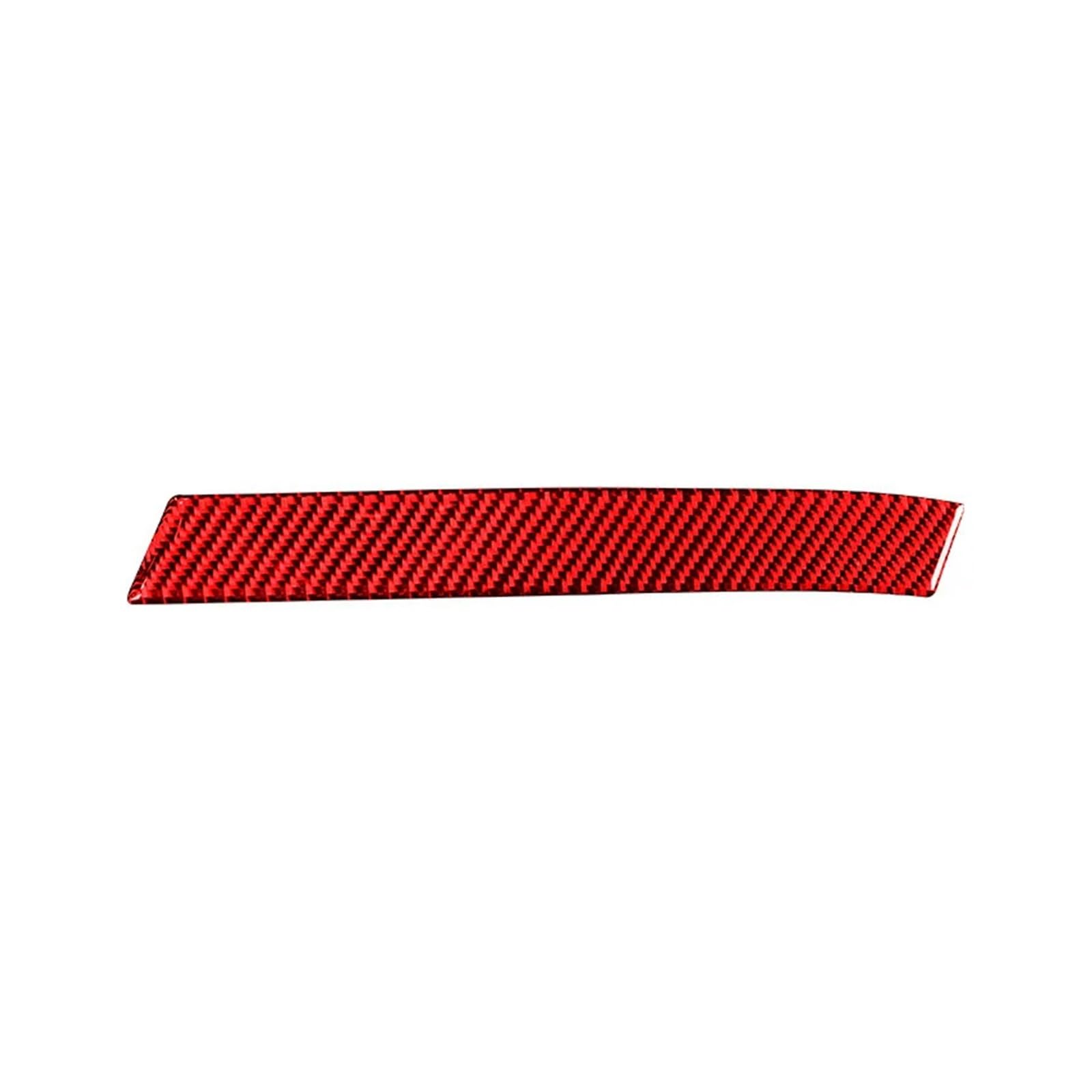 NEGRO Aufkleber for die Co-Pilot-Türgriffverkleidung, passend for Nissan 350Z 2006–2009, Linkslenker, Auto-Innenausstattung, Kohlefaser Co-Pilot-Zieraufkleber für das Armaturenbrett(Red) von NEGRO