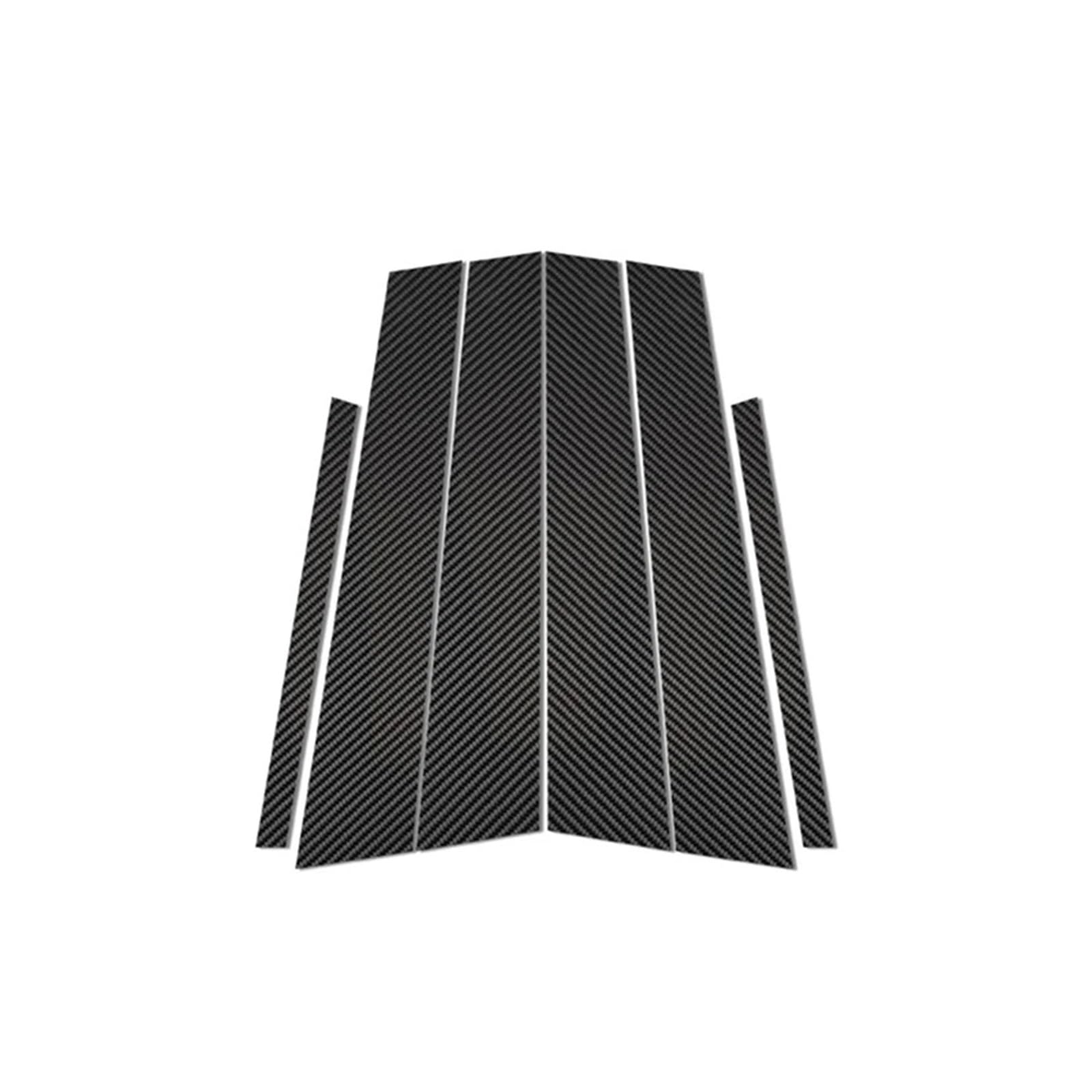 NEGRO Auto-Säulenbeiträge, Tür- und Fensterverkleidung, Kohlefaser, Schwarz, passend for BMW 3er-Serie F30 F31 F34 F35 2012–2018 BC-Säulenaufkleber Aufkleber für die Autotürsäule von NEGRO