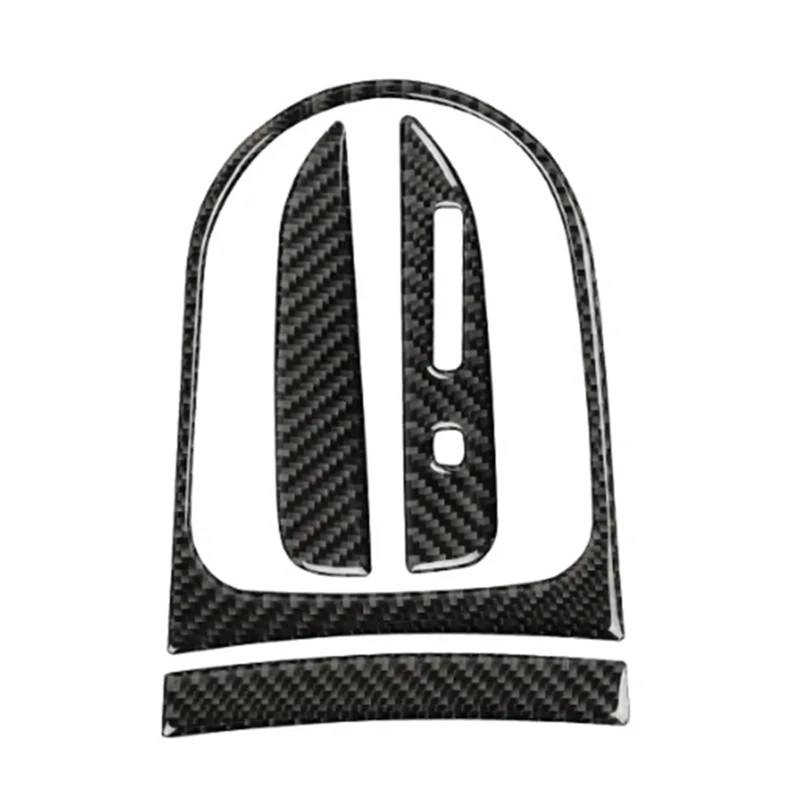 Auto-Gangschalttafel-Abdeckungs-Aufkleber-Set, Innenteile im Carbon-Look, passend for Ford, Mustang 2015–2020 von NEGRO