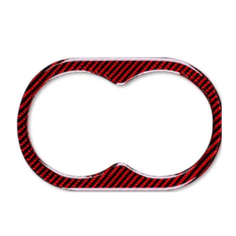 NEGRO Auto-Wasserbecher-Aufkleber for die hintere Mittelarmlehne, passend for Dodge, Magnum Charger 2008–2010, Zubehör, Innenausstattung aus Kohlefaser Getränkehalter in der Mittelkonsole, dekorativer von NEGRO