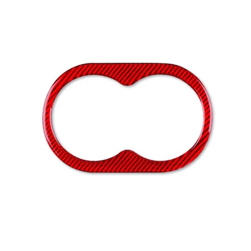 NEGRO Auto-Wasserbecher-Aufkleber for die hintere Mittelarmlehne, passend for Dodge, Magnum Charger 2008–2010, Zubehör, Innenausstattung aus Kohlefaser Getränkehalter in der Mittelkonsole, dekorativer von NEGRO