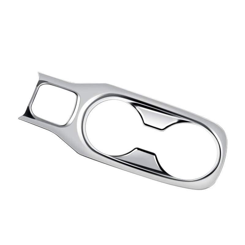 NEGRO Auto-Wasserbecherhalter-Dekorationsaufkleber, passend for Toyota, Corolla Cross 2021 2022, silberne Mittelkonsolen-Abdeckung Getränkehalter in der Mittelkonsole, dekorativer Aufkleber von NEGRO