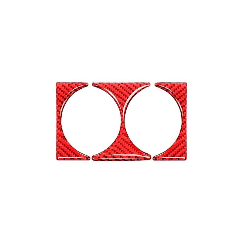 NEGRO Auto-Zentral-Wasserbecherhalter, Dekoration, Rahmenabdeckung, Aufkleber, passend for, 3er E46 1999–2004, Zubehör, Innenausstattung aus Kohlefaser Getränkehalter in der Mittelkonsole, dekorative von NEGRO