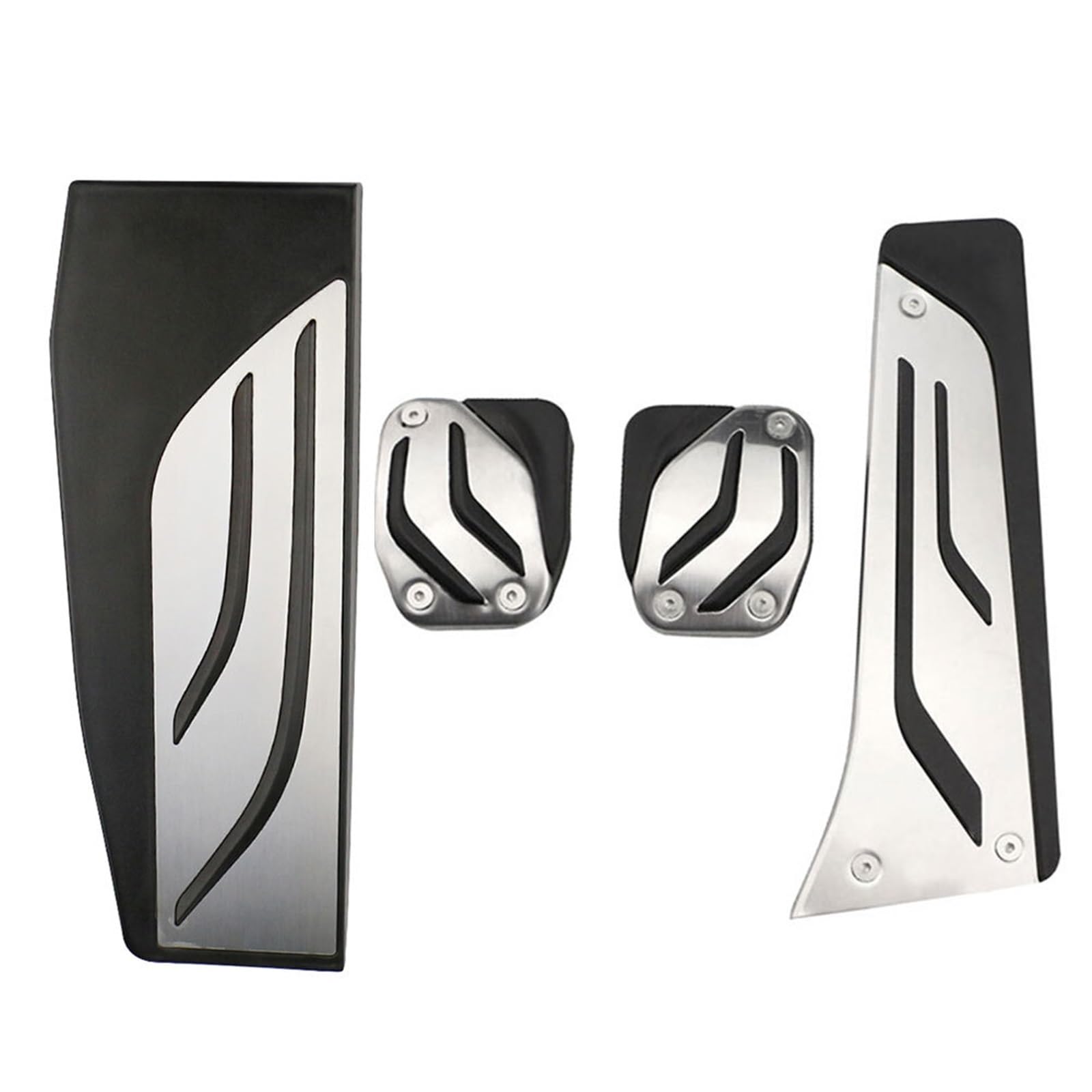 NEGRO Bremsbeschleuniger-Kraftstoff-Autopedale, passend for BMW 1 2 3 4Series M3 M4 E87 E90 F20 F21 F30 F32 F36 F80 F82 Fußstütze Bremspedal auto pedal abdeckung(4Pcs MT With Rest) von NEGRO
