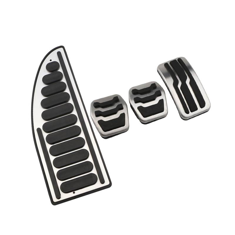 NEGRO Bremspedal passend for Ford Focus 2 3 4 MK2 MK3 MK4 Kuga Escape RS ST 2005-2019 Kupplungssatz Pads Edelstahl Auto Pedale Abdeckungen auto pedal abdeckung(MT with Rest) von NEGRO