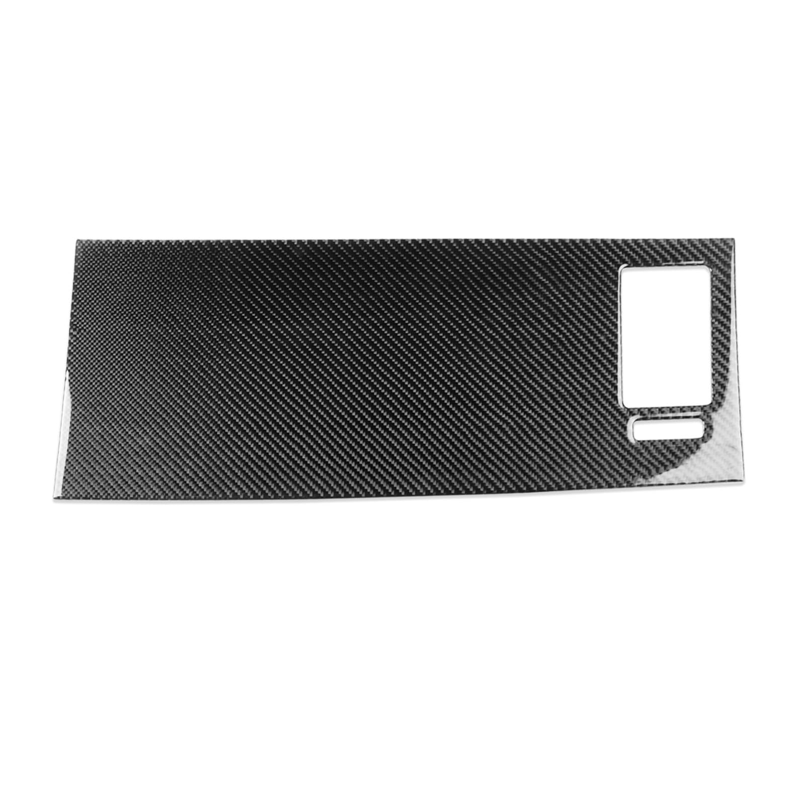 NEGRO Co-Pilot-Instrumententafel-Aufkleber, passend for Mazda, CX9 CX-9 2010-2015, Carbonfaser-Zierleiste, Auto-Innenausstattung, dekorativ Co-Pilot-Zieraufkleber für das Armaturenbrett(Black LHD) von NEGRO
