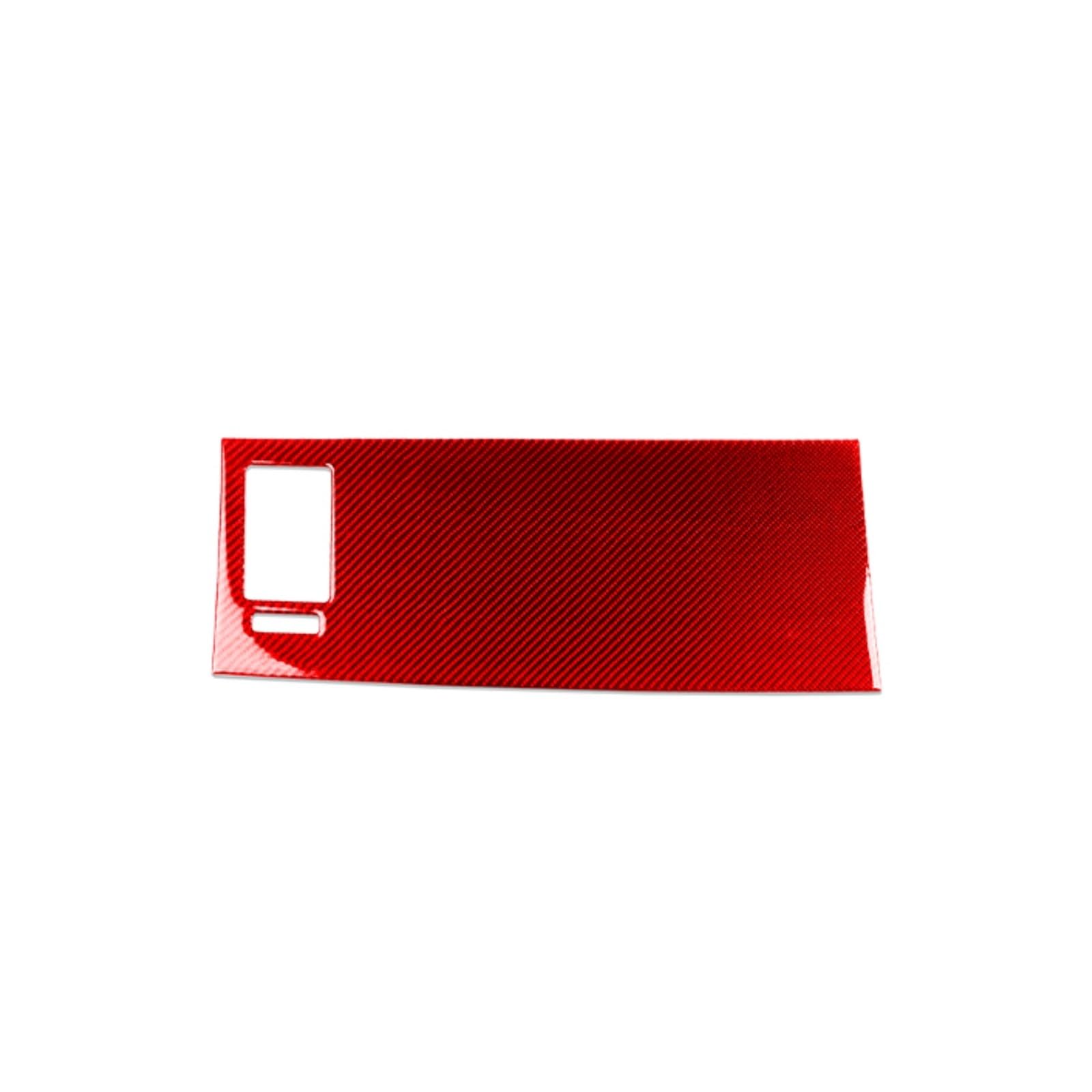 NEGRO Co-Pilot-Instrumententafel-Aufkleber, passend for Mazda, CX9 CX-9 2010-2015, Carbonfaser-Zierleiste, Auto-Innenausstattung, dekorativ Co-Pilot-Zieraufkleber für das Armaturenbrett(Red RHD) von NEGRO