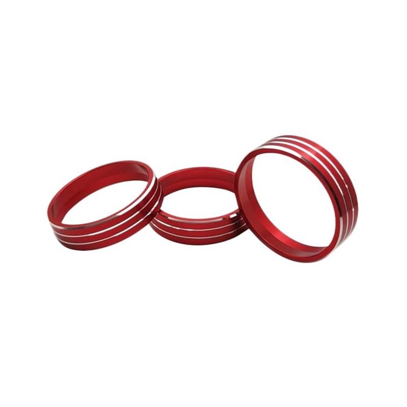 NEGRO Dekorative Ringabdeckung for den Klimaanlagenknopf, passend for Toyota, Corolla, Tasten und Bedienfeld der Heizungs- und Klimasteuerung Armaturenbrett-Knopf-Akzent von NEGRO