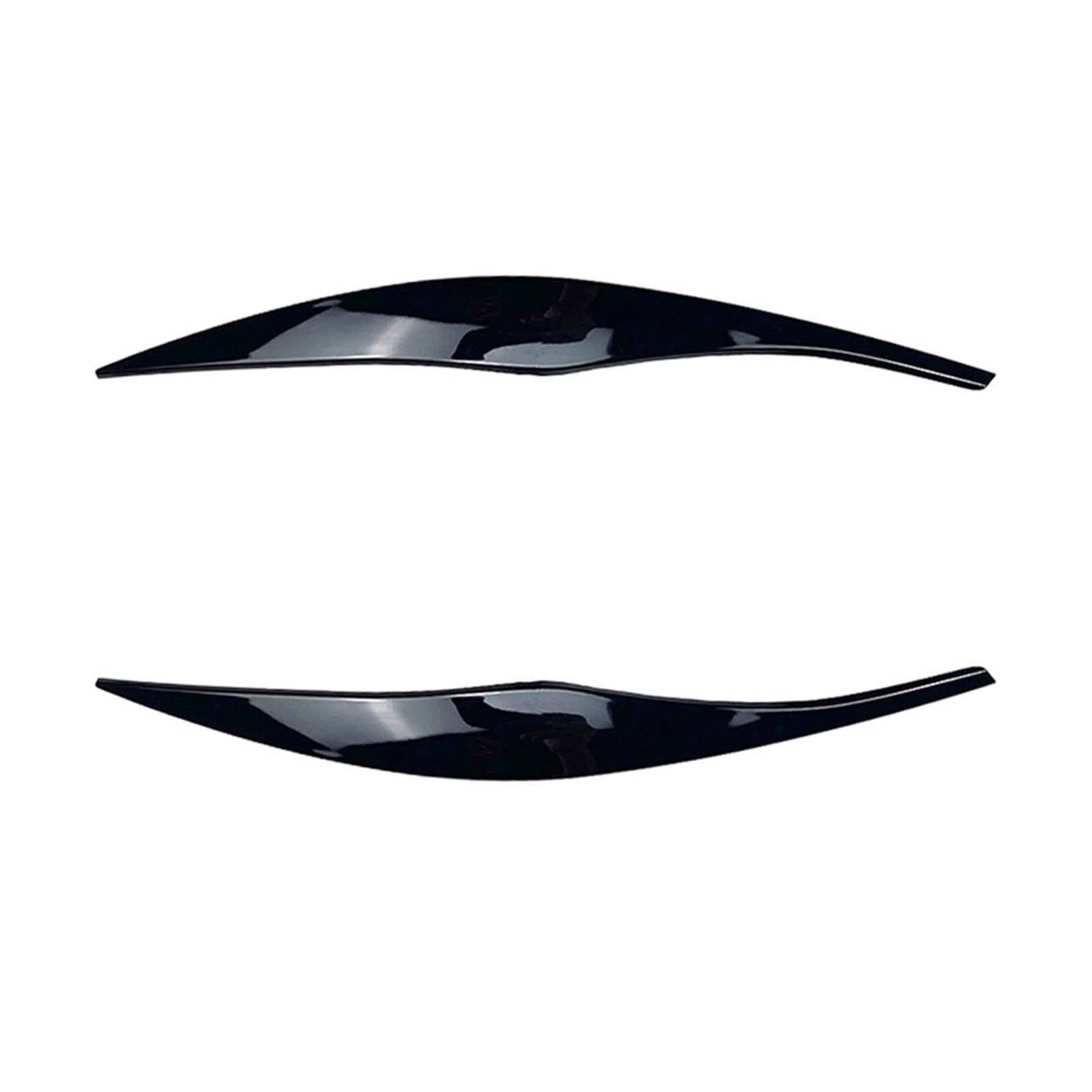 NEGRO Glänzende schwarze Scheinwerfer, Augenbrauen, Augenlider, passend for BMW 3er E90 E91 320I 330I 05–12, Abdeckung Wimpern, Kopflicht-Aufkleber Rücklicht-Augenlid von NEGRO