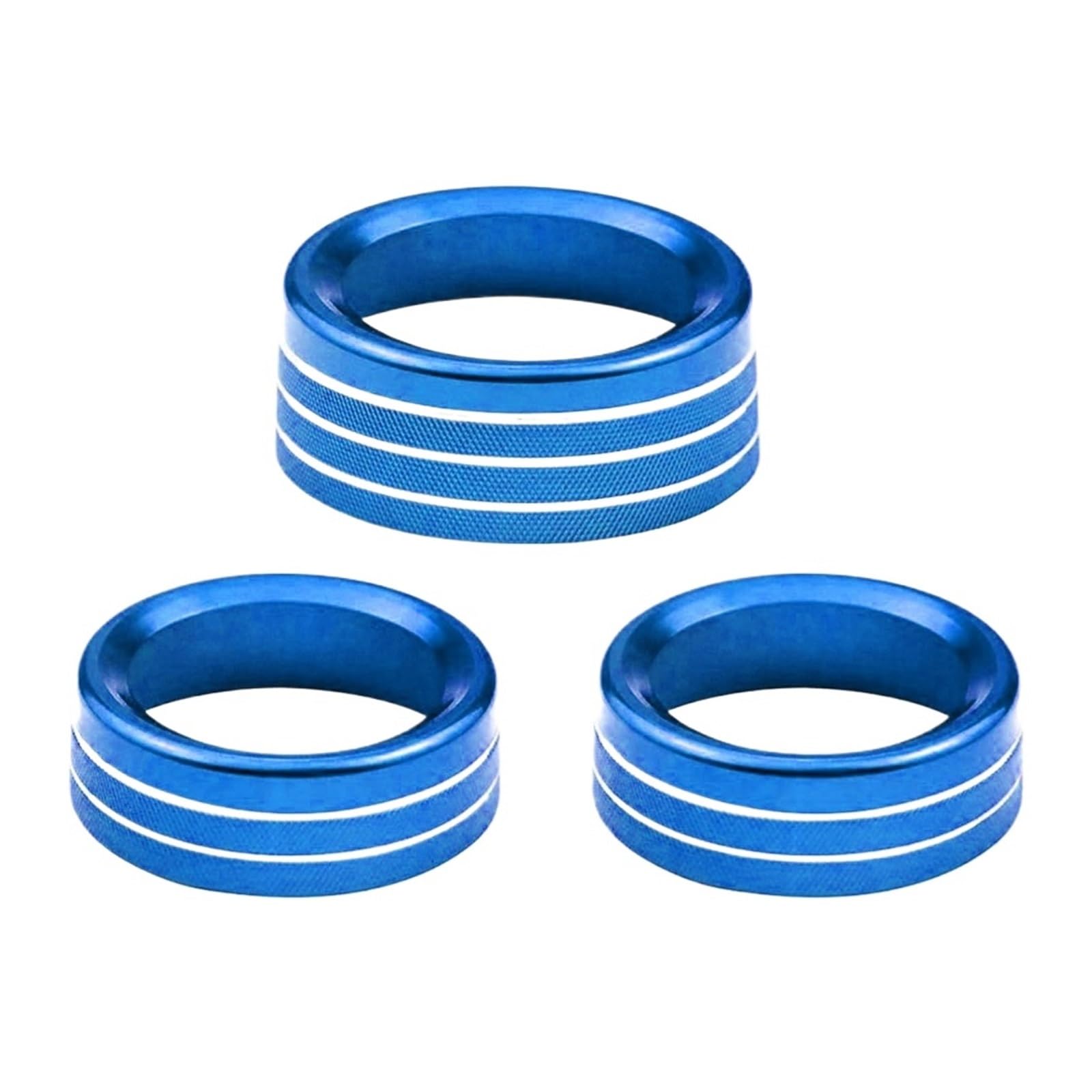 NEGRO Knopfringabdeckung, passend for Dodge, Challenger 2015-2020 Zubehör Ladegerät Dekorative Abdeckung Klimaanlage Lautstärke Radioknopfschalter Armaturenbrett-Knopf-Akzent(Blue) von NEGRO