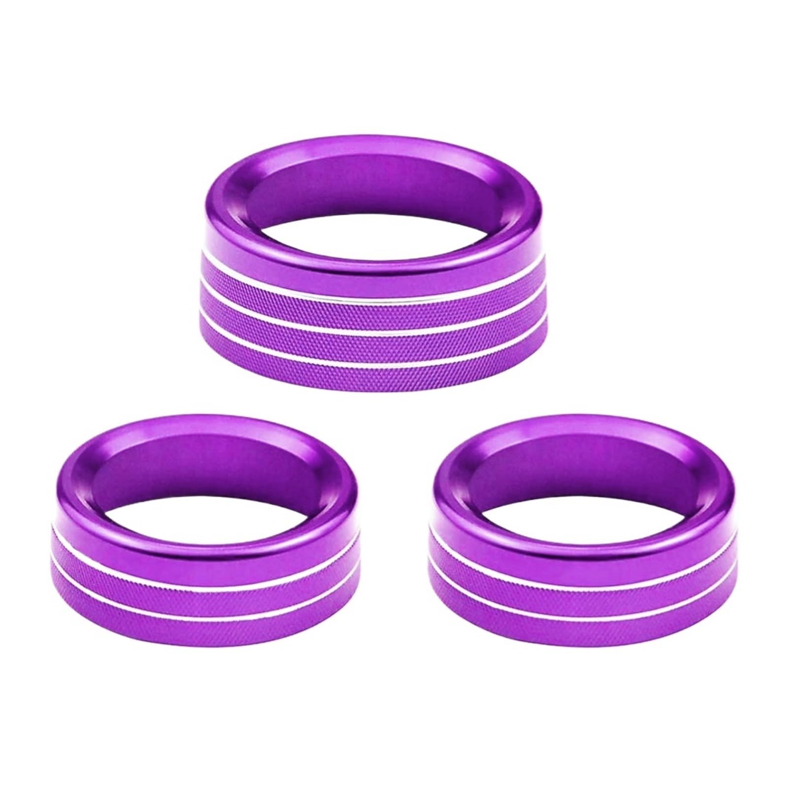 NEGRO Knopfringabdeckung, passend for Dodge, Challenger 2015-2020 Zubehör Ladegerät Dekorative Abdeckung Klimaanlage Lautstärke Radioknopfschalter Armaturenbrett-Knopf-Akzent(PURPLE) von NEGRO