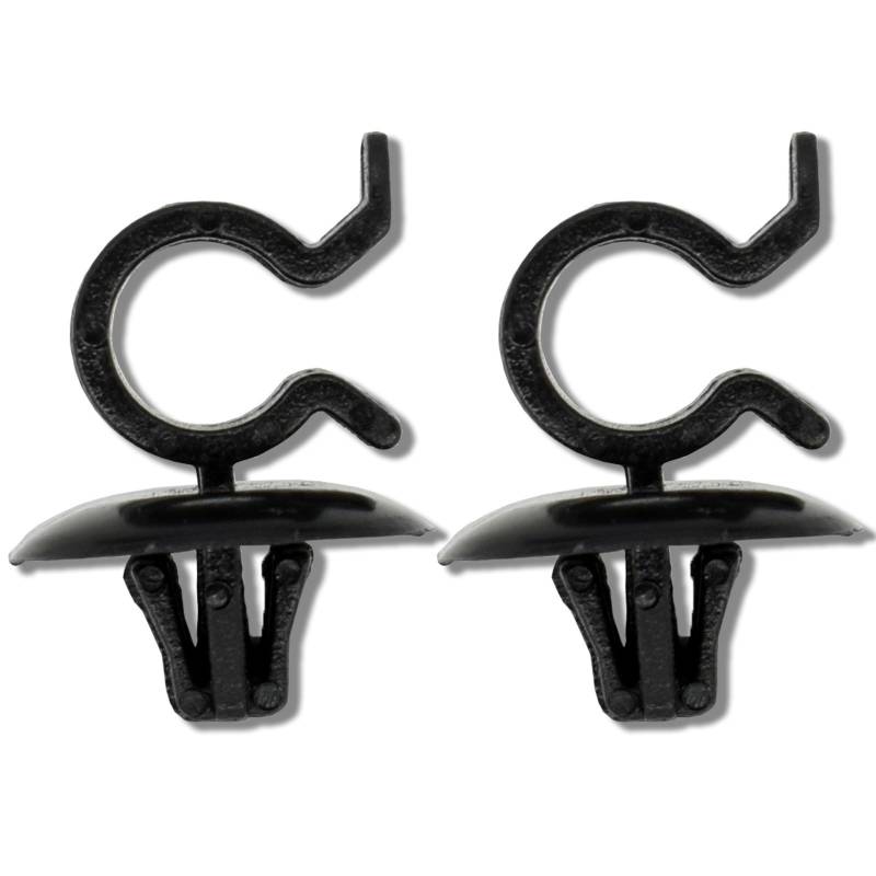 NEGRO Paar Haube Motorhaube Stange Unterstützung Prop Clip Bleiben Klemme Halter Fit for Vauxhall, Opel, Vivaro X83 2001-2014 Verschluss halter 2002 792834 Halterungen für Haubenstützen von NEGRO