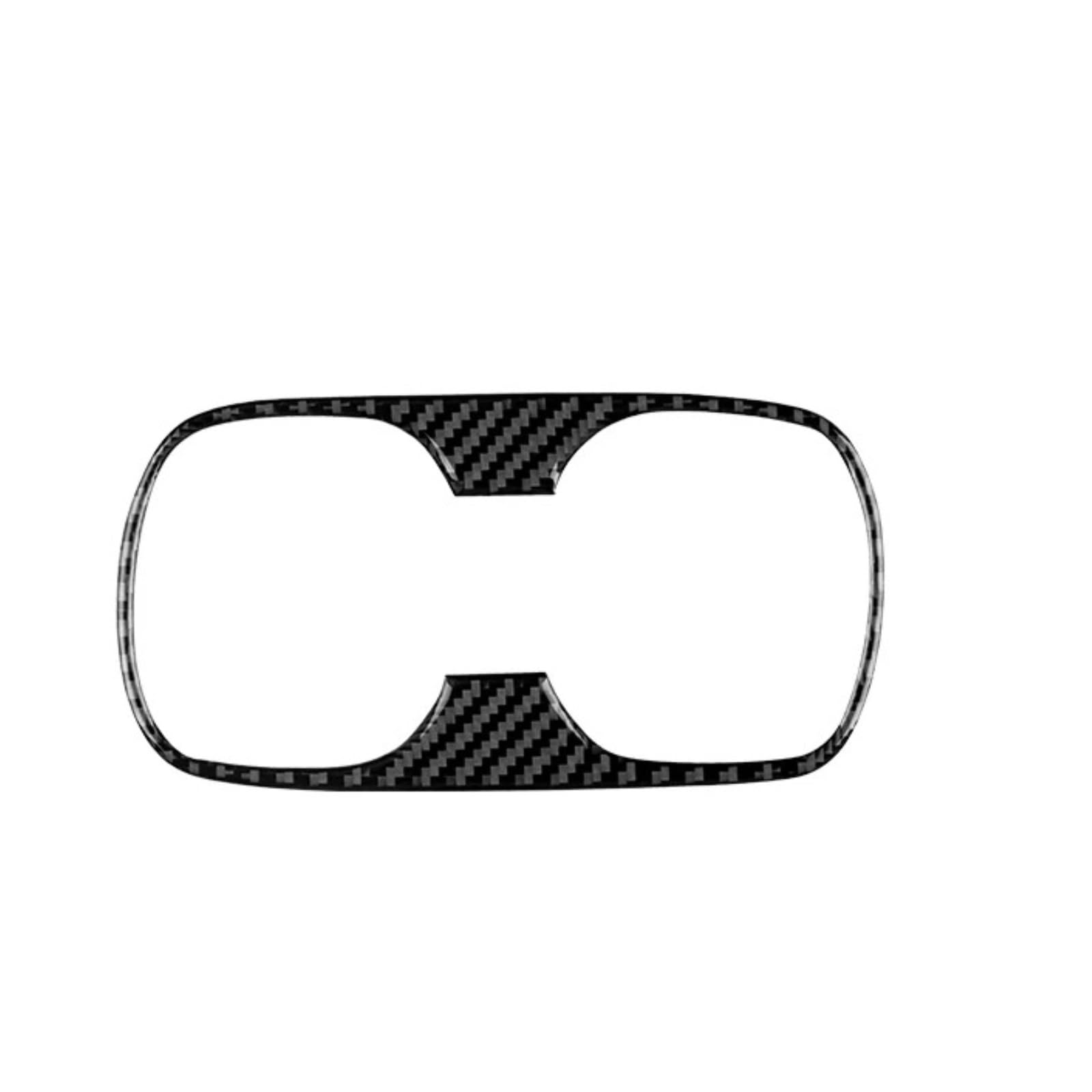 NEGRO Wasserbecherhalter-Aufkleber for die hintere Armlehne, passend for Toyota, Corolla 2019–2024, RHD, LHD-Zubehör, Kohlefaser Getränkehalter in der Mittelkonsole, dekorativer Aufkleber(Black) von NEGRO