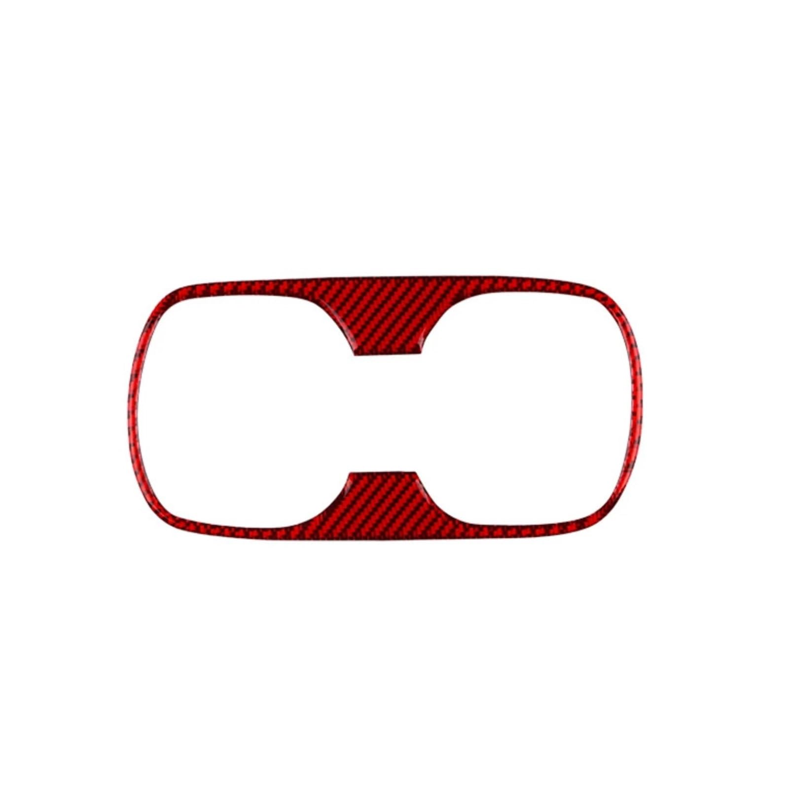 NEGRO Wasserbecherhalter-Aufkleber for die hintere Armlehne, passend for Toyota, Corolla 2019–2024, RHD, LHD-Zubehör, Kohlefaser Getränkehalter in der Mittelkonsole, dekorativer Aufkleber(Red) von NEGRO