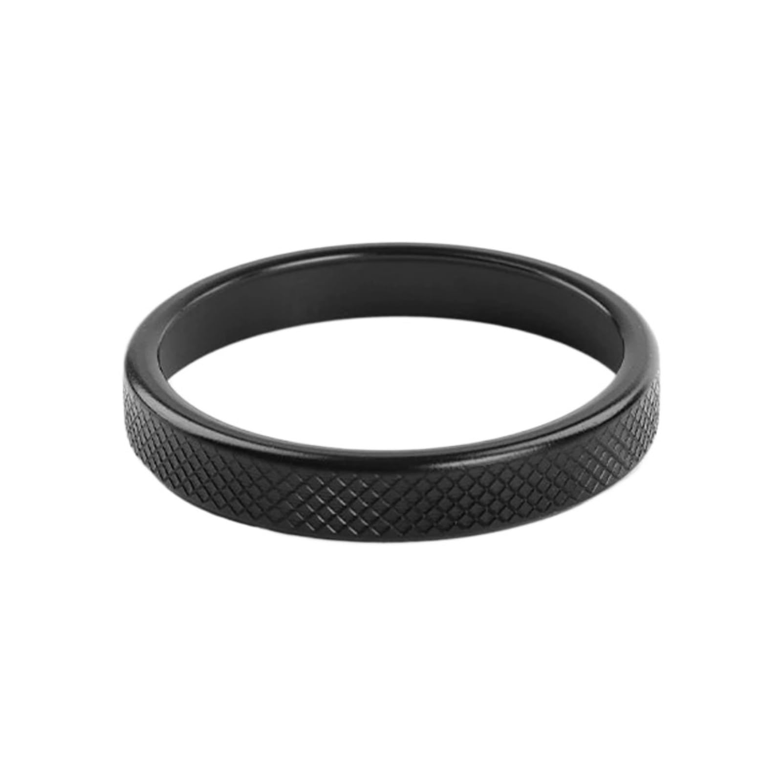 NEGRO Zierleiste for Schaltknaufringabdeckung, passend for Hyundai, Palisade 2019–2024, Zierringabdeckung for den zentralen Schaltknauf der Konsole Armaturenbrett-Knopf-Akzent(Black) von NEGRO