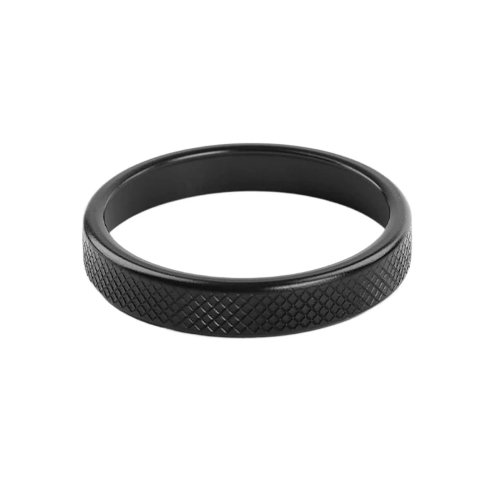 NEGRO Zierleiste for Schaltknaufringabdeckung, passend for KIA, Mohave 2021–2024, Innenverkleidung for Schaltknaufringabdeckung der Mittelkonsole Armaturenbrett-Knopf-Akzent(Black) von NEGRO