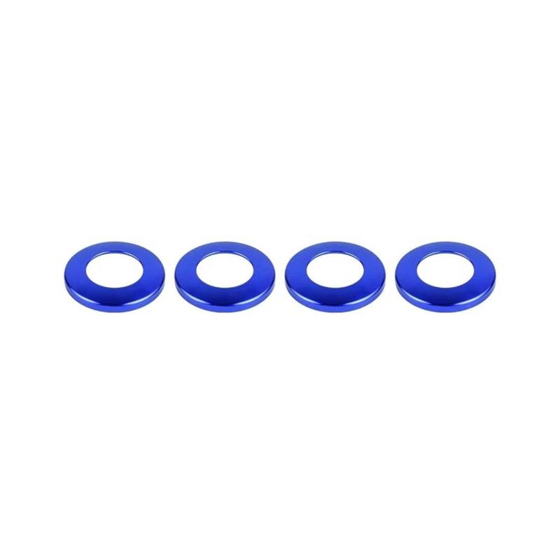 NEGRO Zierringabdeckung for Türschlossknopf, passend for Jeep, Grand Cherokee 2015, Autotürschlossstiftverkleidung, Aluminiumzubehör Armaturenbrett-Knopf-Akzent(Blue) von NEGRO