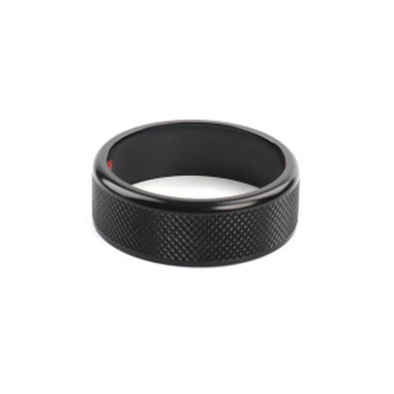 NEGRO Zierringabdeckung for den Knopf, passend for KIA, K5 2021-2024, zentrale Schaltkonsole Armaturenbrett-Knopf-Akzent(Black) von NEGRO