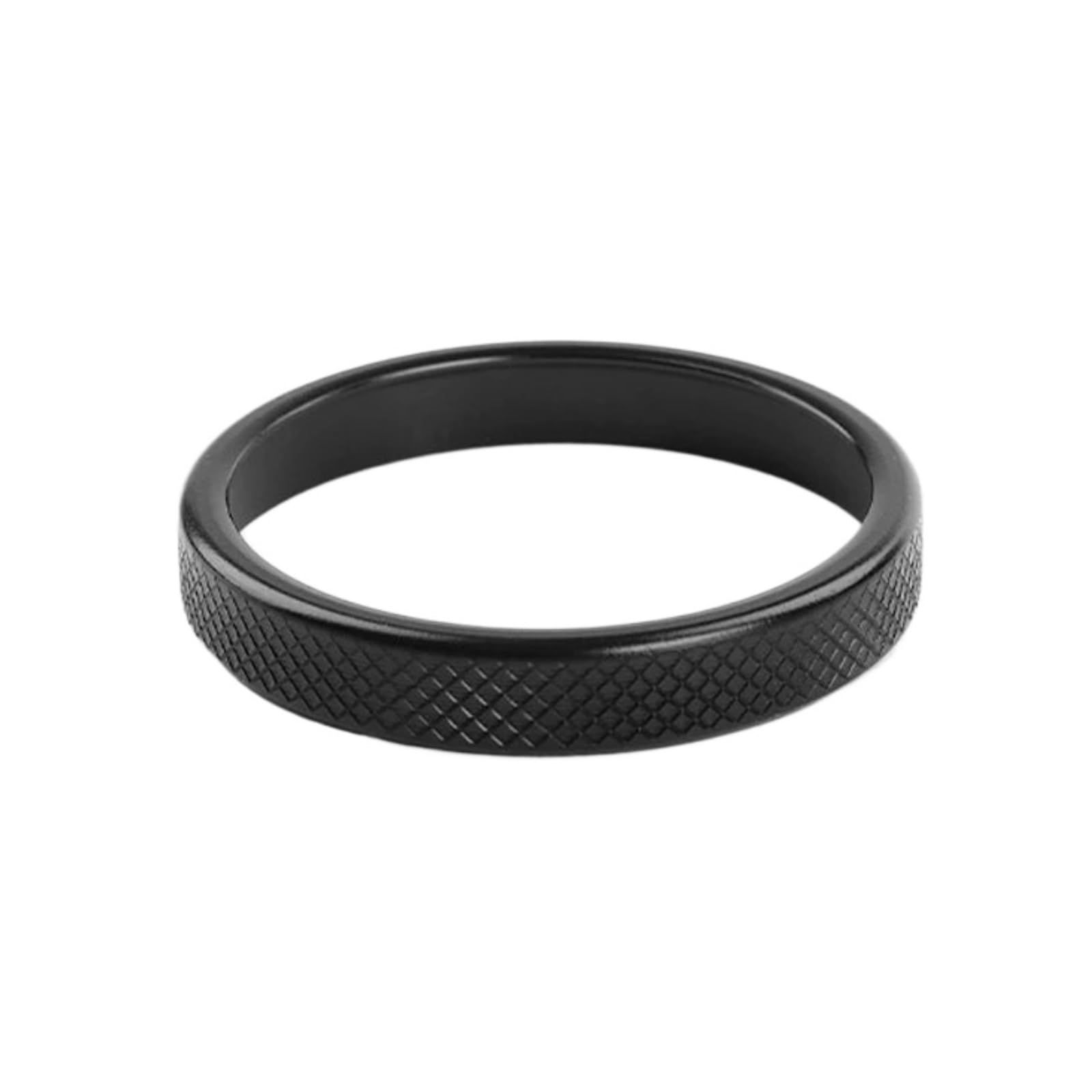 NEGRO Zierringabdeckung for den Schaltknauf, passend for Hyundai, Santa Fe 2021 2022 2023, Zierringabdeckung for den zentralen Schaltknauf der Konsole Armaturenbrett-Knopf-Akzent(Black) von NEGRO