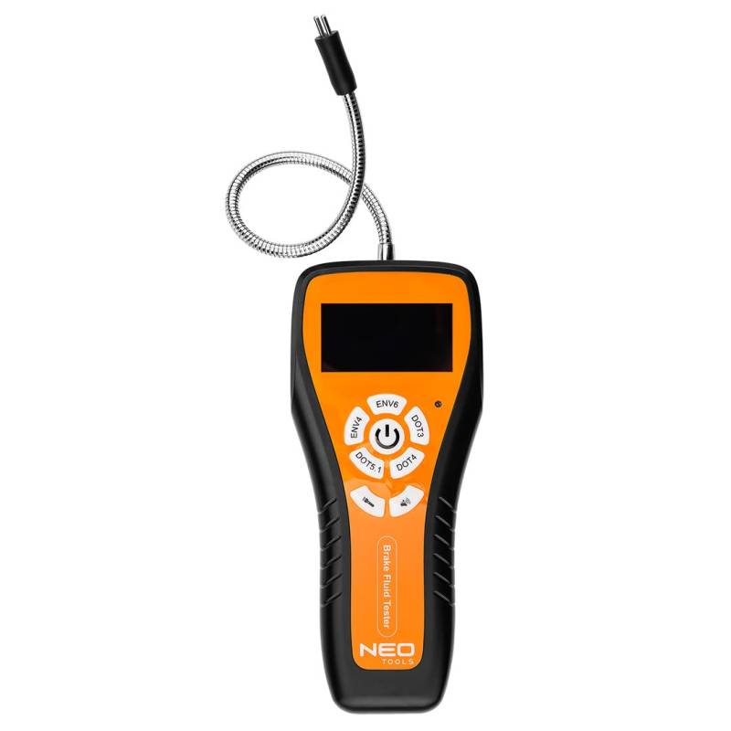 NEO TOOLS Elektronischer Bremsflüssigkeitstester - Farb-LCD, Wassergehaltsmessung DOT3 DOT4 DOT5.1 EVN4 EVN6, Einfache Bedienung für Fahrzeugsicherheit von NEO TOOLS