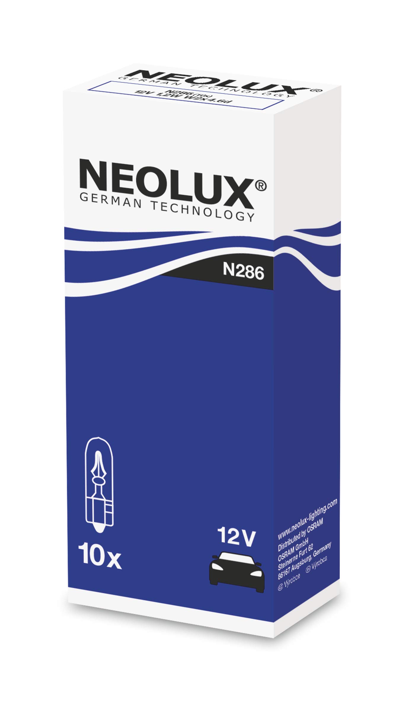 12W 12V 12W W2x46d 1st. Neolux von NEOLUX
